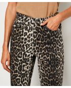 Leonardo broek met beige print