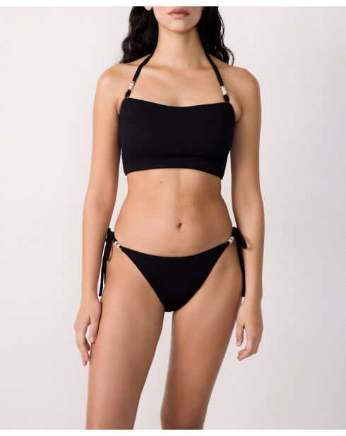 Lumineux zwarte bh met hoofdband zonder beugel en zonder schelp