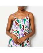 Camelia jurk met veelkleurige print