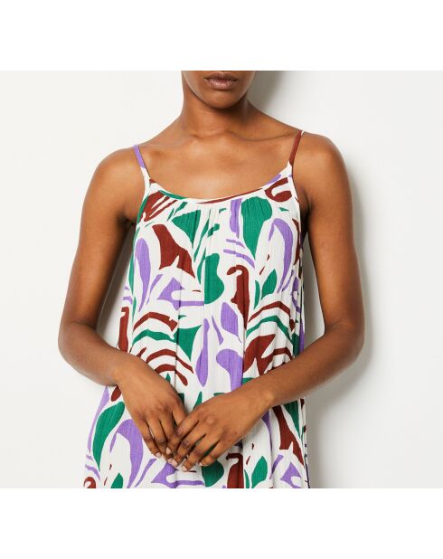 Camelia jurk met veelkleurige print