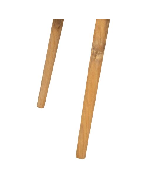 2 natuurlijke Tamba salontafels - H: 44/40 cm