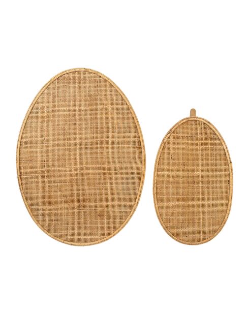 2 natuurlijke Tamba salontafels - H: 44/40 cm