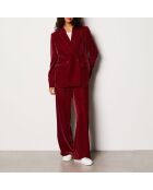 Merida bordeauxrode broek