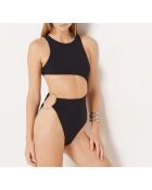 1 teiliger Badeanzug ohne Rahmen, 1 in schwarzer Paea-Muschel