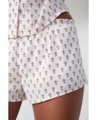 Rhett shorts met roze achtergrondprint