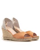 Sandales compensées Ana Belen nude - Talon : 6,5 cm