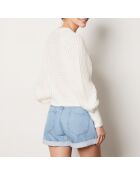 Flechette-Strickjacke in Ecru