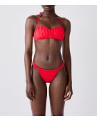 Bandeau-bh zonder beugel en met rode Luarca-schelp