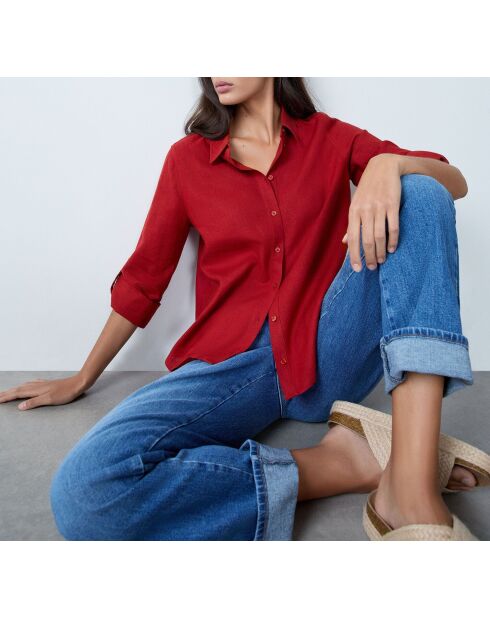 Camisa terracota Enessa