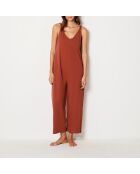 Richelle jumpsuit uit één stuk in terracotta