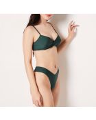 Caleta groen Braziliaans bikinibroekje met hoge pijpen