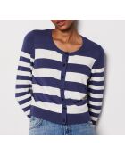 Criss Twinset marineblaue Strickjacke