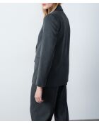 Antracietkleurige agatha-jas