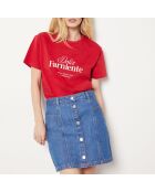 T-shirt Bacio rood