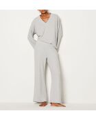 Lichtgrijze Lussi broek