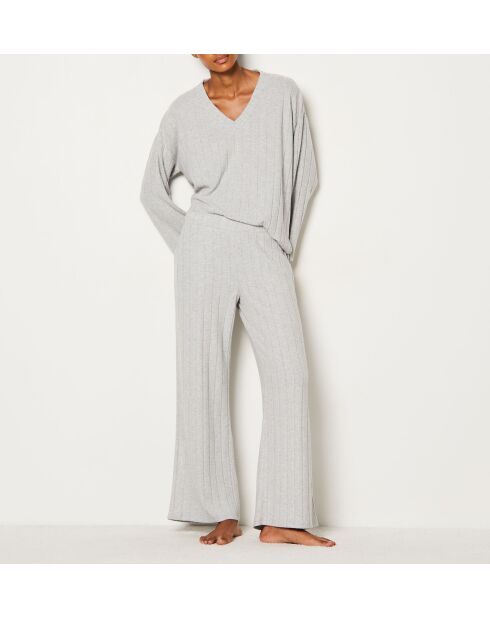 Lichtgrijze Lussi broek