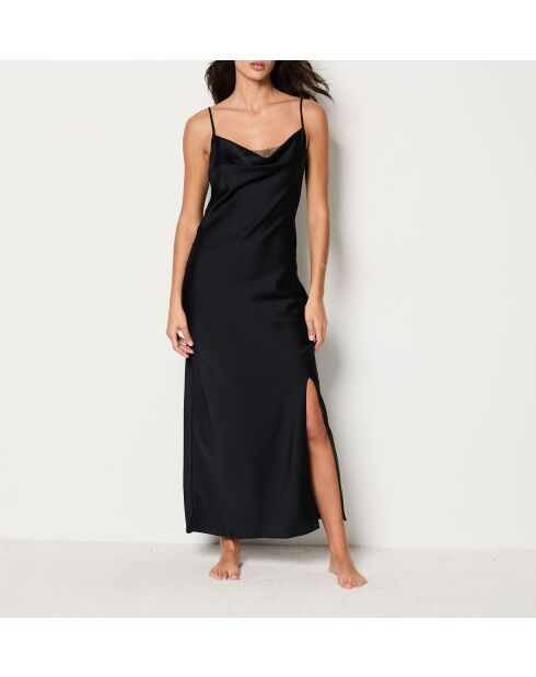 Zwart nachtjapon met brille