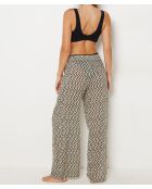 Bily b broek met beige en zwarte print