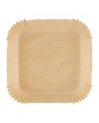 Juego de 50 piezas de papel cuadrado para hornear al aire - 20x20x4 cm