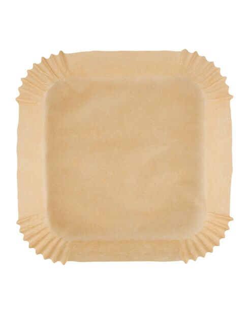Juego de 50 piezas de papel cuadrado para hornear al aire - 20x20x4 cm