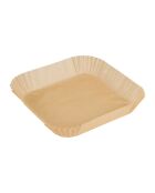 Juego de 50 piezas de papel cuadrado para hornear al aire - 20x20x4 cm