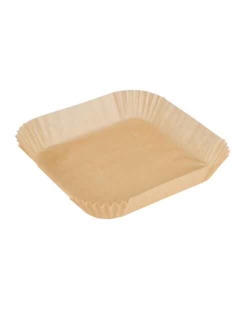 Juego de 50 piezas de papel cuadrado para hornear al aire - 20x20x4 cm