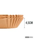 Juego de 50 piezas de papel cuadrado para hornear al aire - 20x20x4 cm