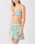 Arizonalove korte broek met groene achtergrondprint