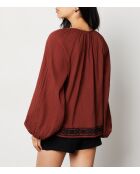 Bluse Jule mit Roststickerei