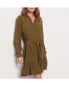 Romie Khakifarbenes olivgrünes Kleid