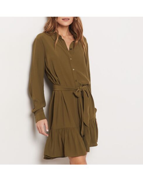 Romie Khakifarbenes olivgrünes Kleid