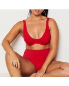 Sculpt Lyc roter Triangel-BH mit Bügel und ohne Schale