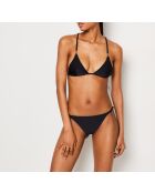 Schwarzer Triangel-BH mit Riemen ohne Bügel und ohne Schale