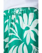 Blaugrüne bedruckte Shorts Faeza