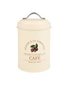 Solange Decor Café beige ijzeren opbergdoos - 1 L