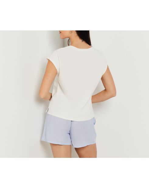 T-Shirt Begonia blanc