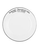 Service à vaisselle porcelaine Décor Brasserie Du Centre - 18 pièces