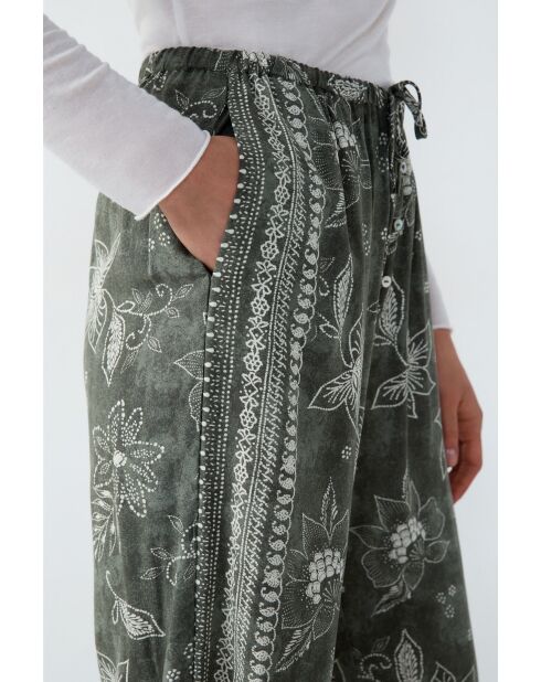 Inaya kaki olijfkleurige broek