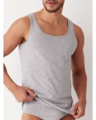 Camiseta sin mangas negra de algodón orgánico Maxime