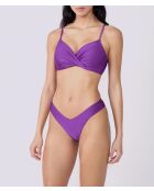 Violetter Alien-Triangel-BH mit Bügel und ohne Schale