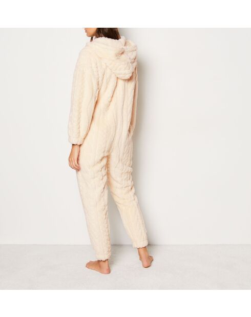 Mariam ecru jumpsuit uit één stuk