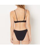 Maillot de bain 1 pièce sans armature sans coque Teva noir