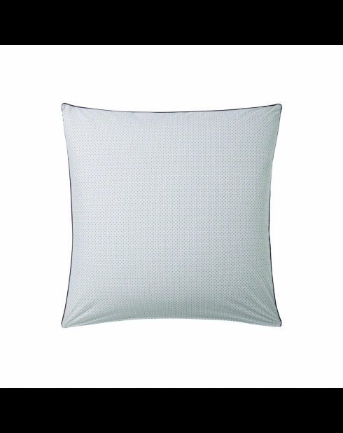 Federa per cuscino L'Île Rousse marrone ambra stampato in percalle di cotone