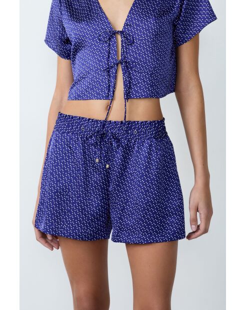 Tioko blaugrünes bedrucktes Negligé