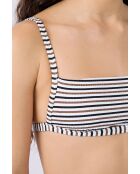 Mehrfarbiger Ajo-BH ohne Bügel, Stirnband und ohne Schale