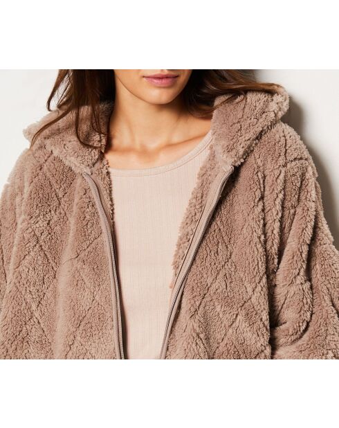 Miella bruine driedelige pyjama