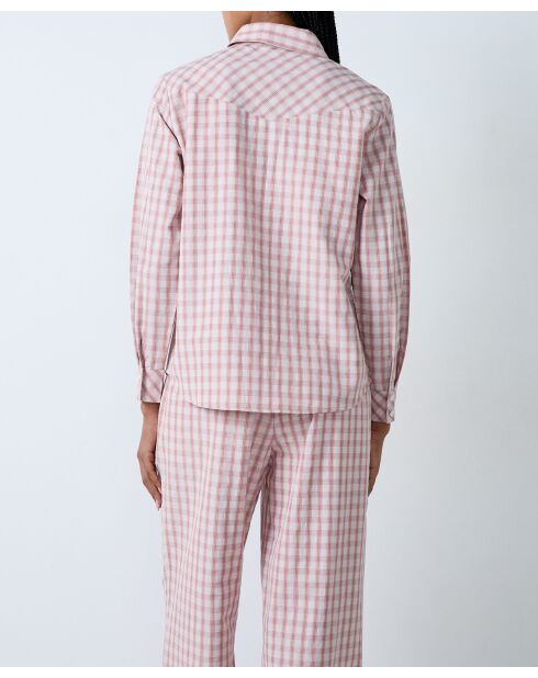 Chemise Blanket marron