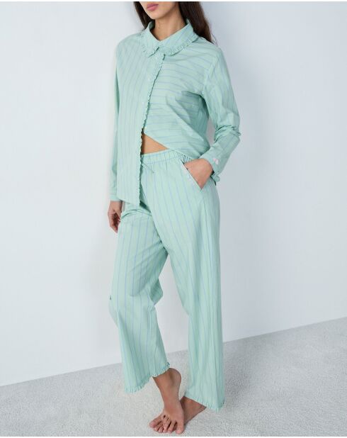 Nijlgroene Pabla-broek