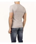 T-Shirt manches courtes col V Julien gris