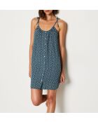 Camicia da notte turchese Siana